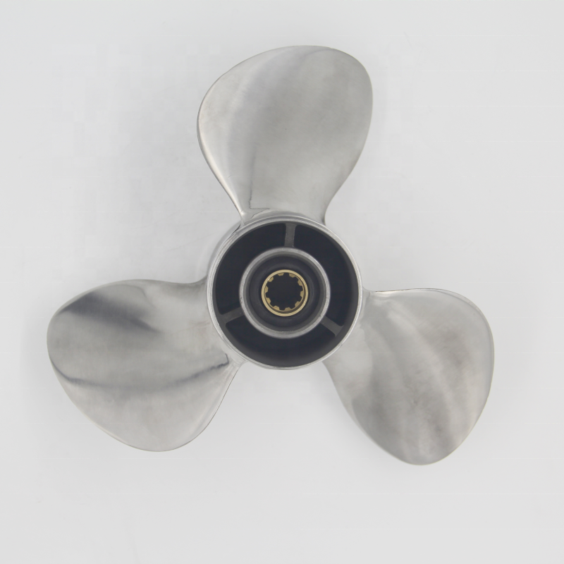 Top-of-the-line stainless steel 3-blade marine propeller for 25–30 hp outboard motors