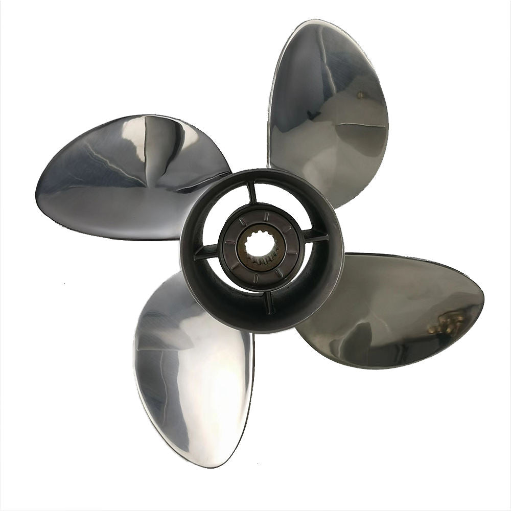 Outboard propeller, 4-blade, suitable for 50–130 hp engines