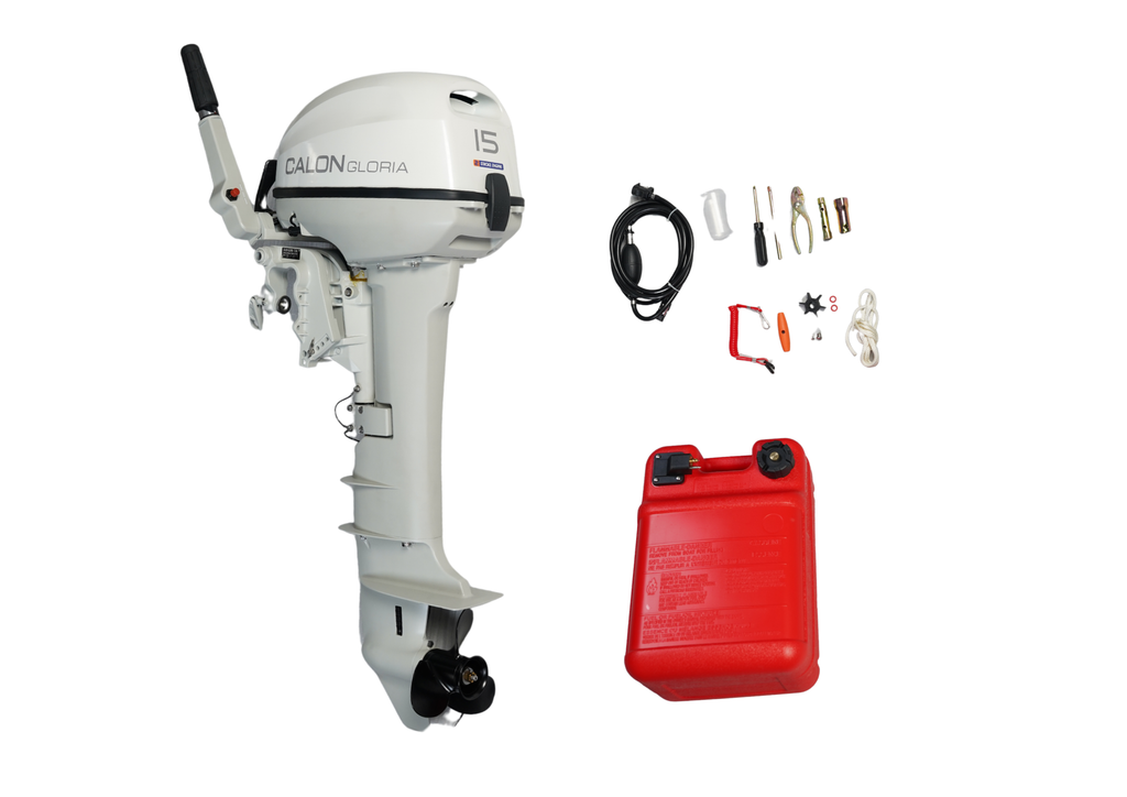 T15BS / 15HP 2 Stroke Boat Outboard Engine Marine Propulsion Motor For Private Water Use