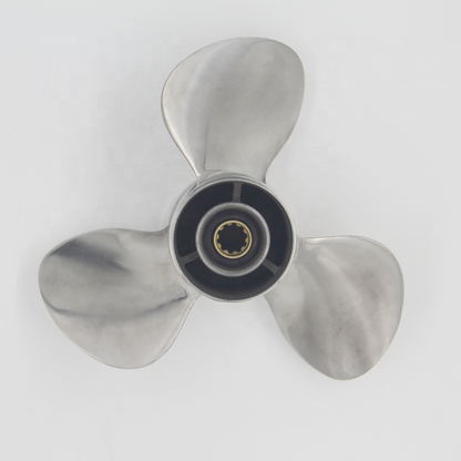 Top-of-the-line stainless steel 3-blade marine propeller for 25–30 hp outboard motors