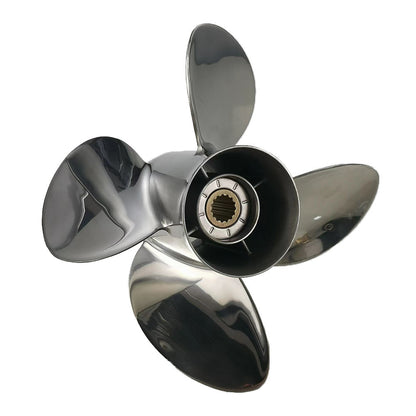 Outboard propeller, 4-blade, suitable for 50–130 hp engines