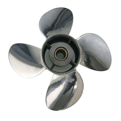 Outboard propeller, 4-blade, suitable for 50–130 hp engines