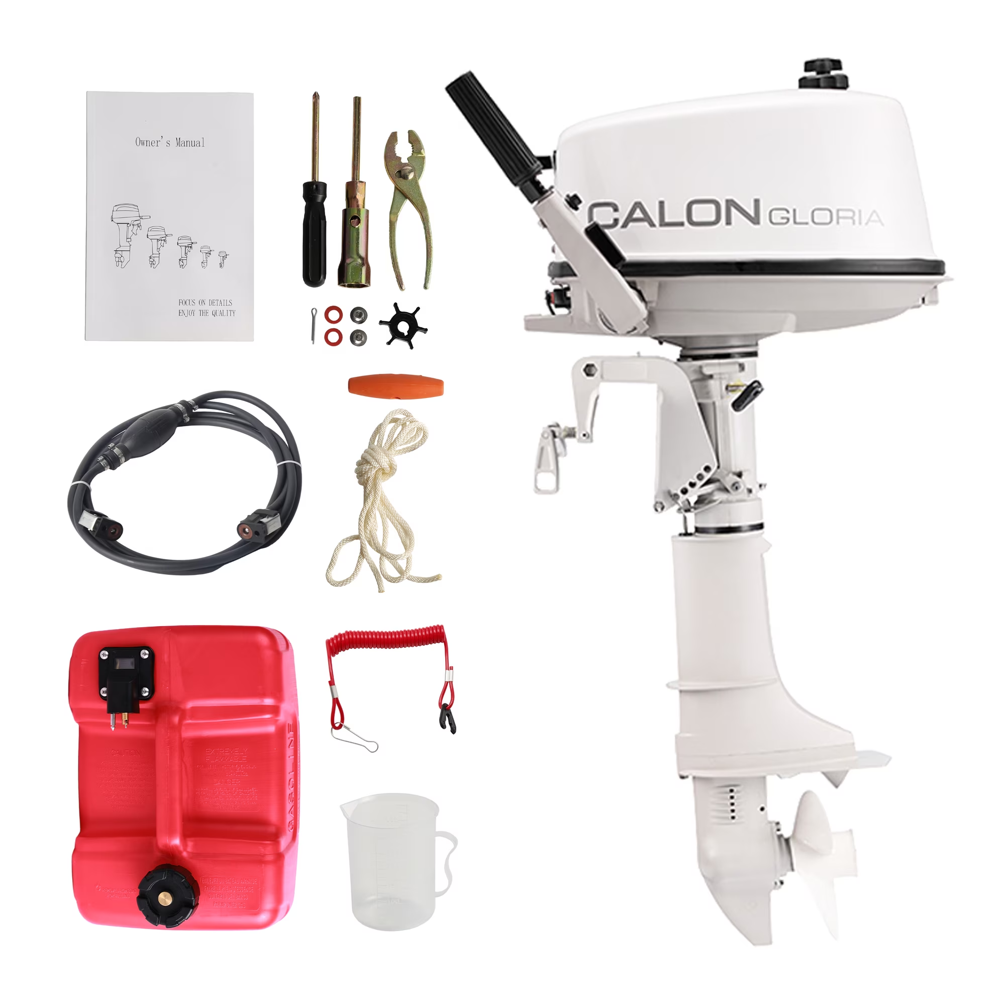 T5BS / 5HP 2-Stroke Outboard Motor – Lightweight Marine Engine for Small Boats